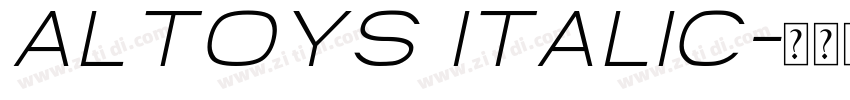 Altoys Italic字体转换